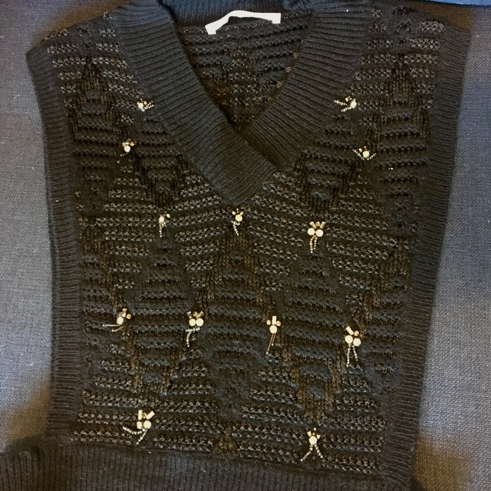 Thakoon Addition Beaded Argyle Sweater Vest - Picture 6 of 7